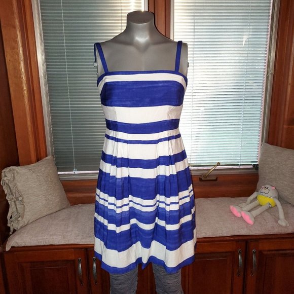 LOFT Dresses & Skirts - Ann Taylor LOFT Blue/White Stripe Dress